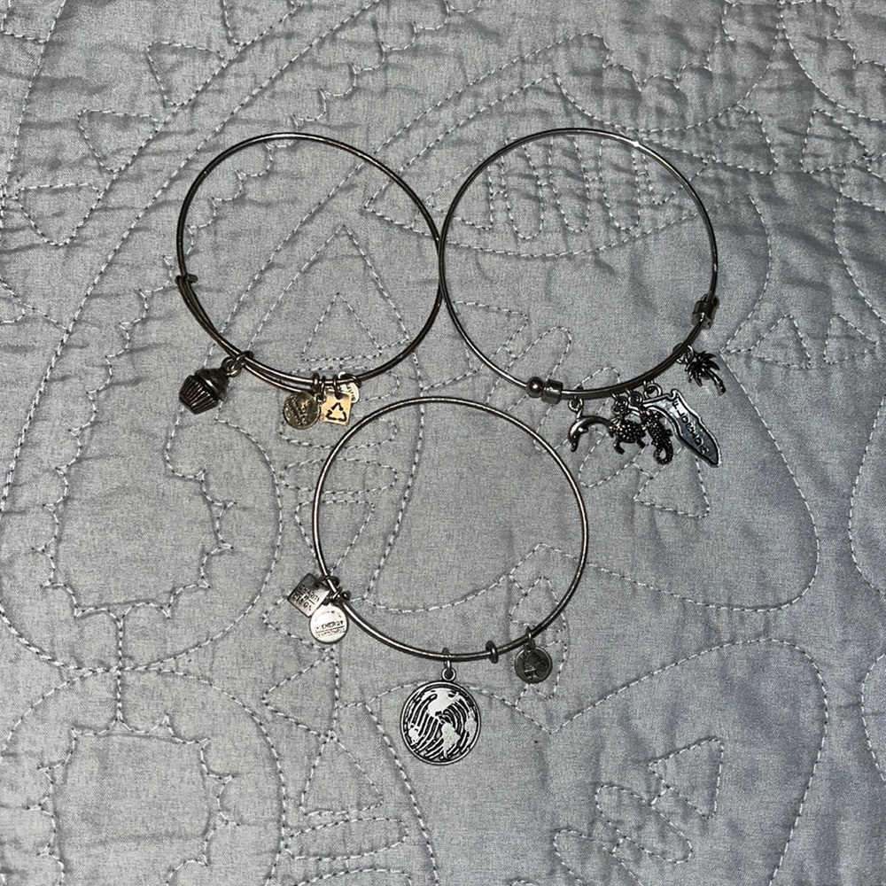 3 Alex and Ani bracelets in good used condition. Price is negotiable